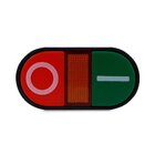 Kit Botão Duplo Apb22 Arredondado | Liga/desliga | Iluminado